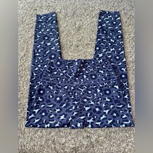 Women’s Offline by Aerie Blue Camo Print High Rise Waisted 7/8 Leggings Size M